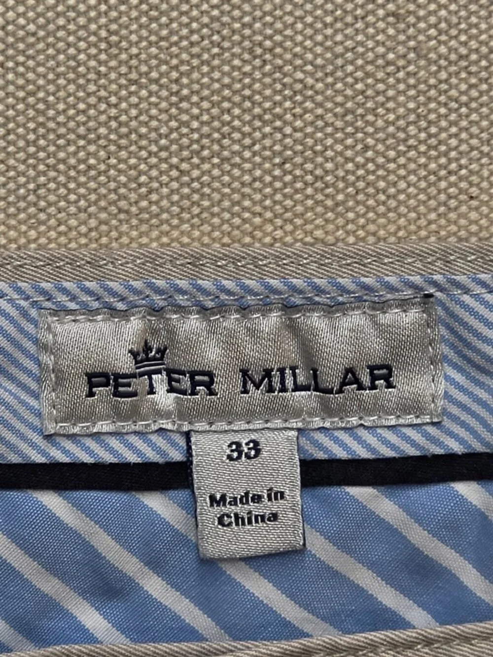 Peter Millar Crown Comfort Twill Five Pocket Pants 33/33